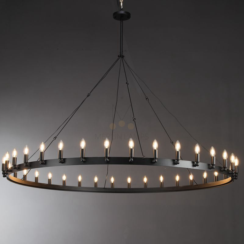 Dania Series Luxury Vintage Filament Round Chandelier, Classic Chandelier Lighting Fixture (Copy)