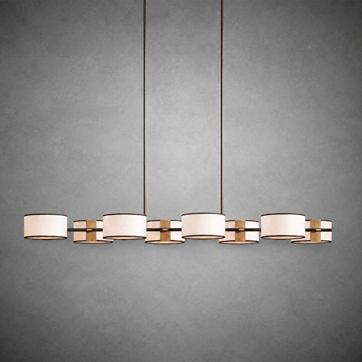 Daphne Fabric Linear Chandelier