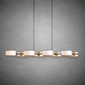 Daphne Fabric Linear Chandelier