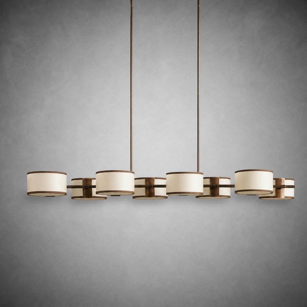 Daphne Fabric Linear Chandelier