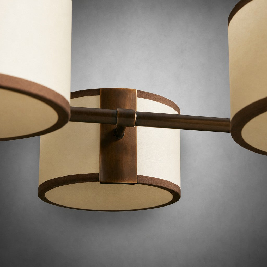 Daphne Fabric Linear Chandelier