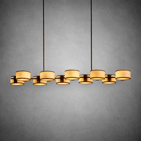 Daphne Fabric Linear Chandelier
