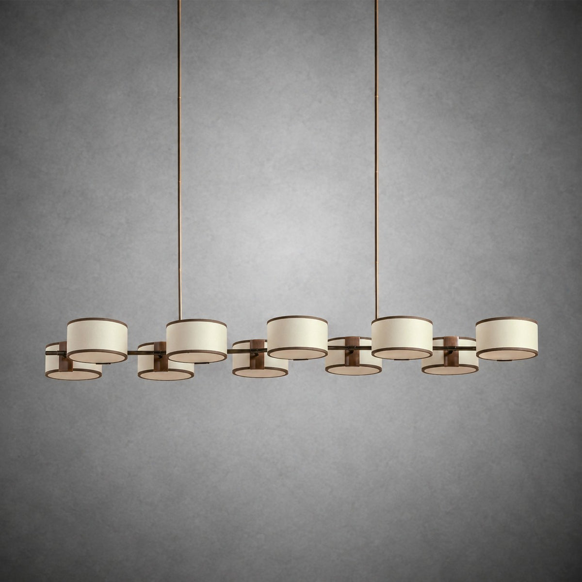 Daphne Fabric Linear Chandelier
