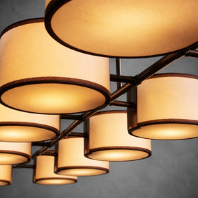 Daphne Fabric Linear Chandelier
