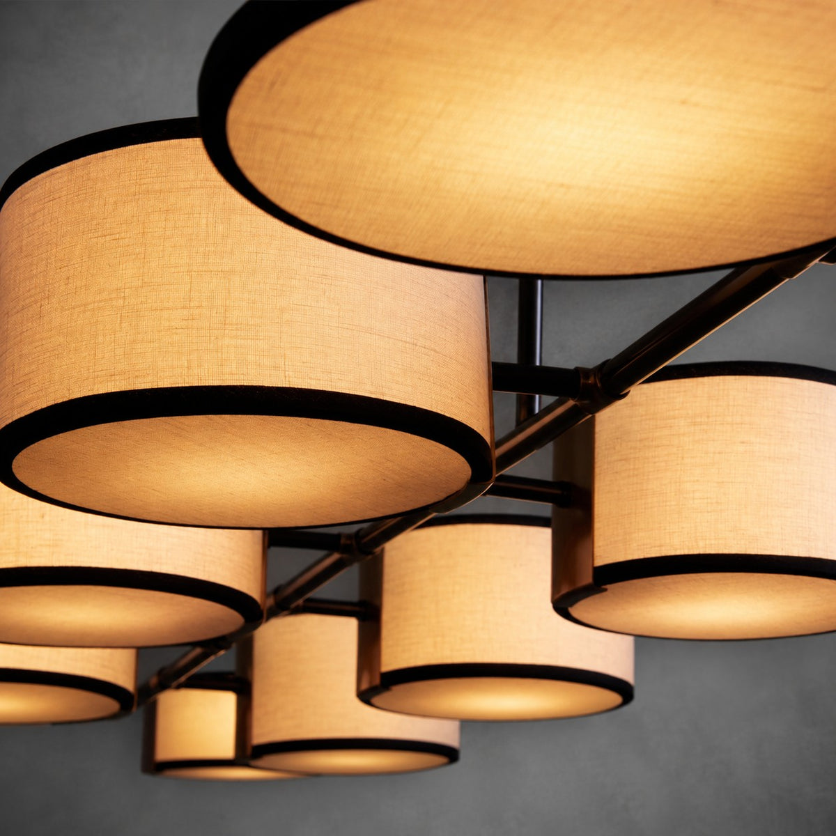 Daphne Fabric Linear Chandelier