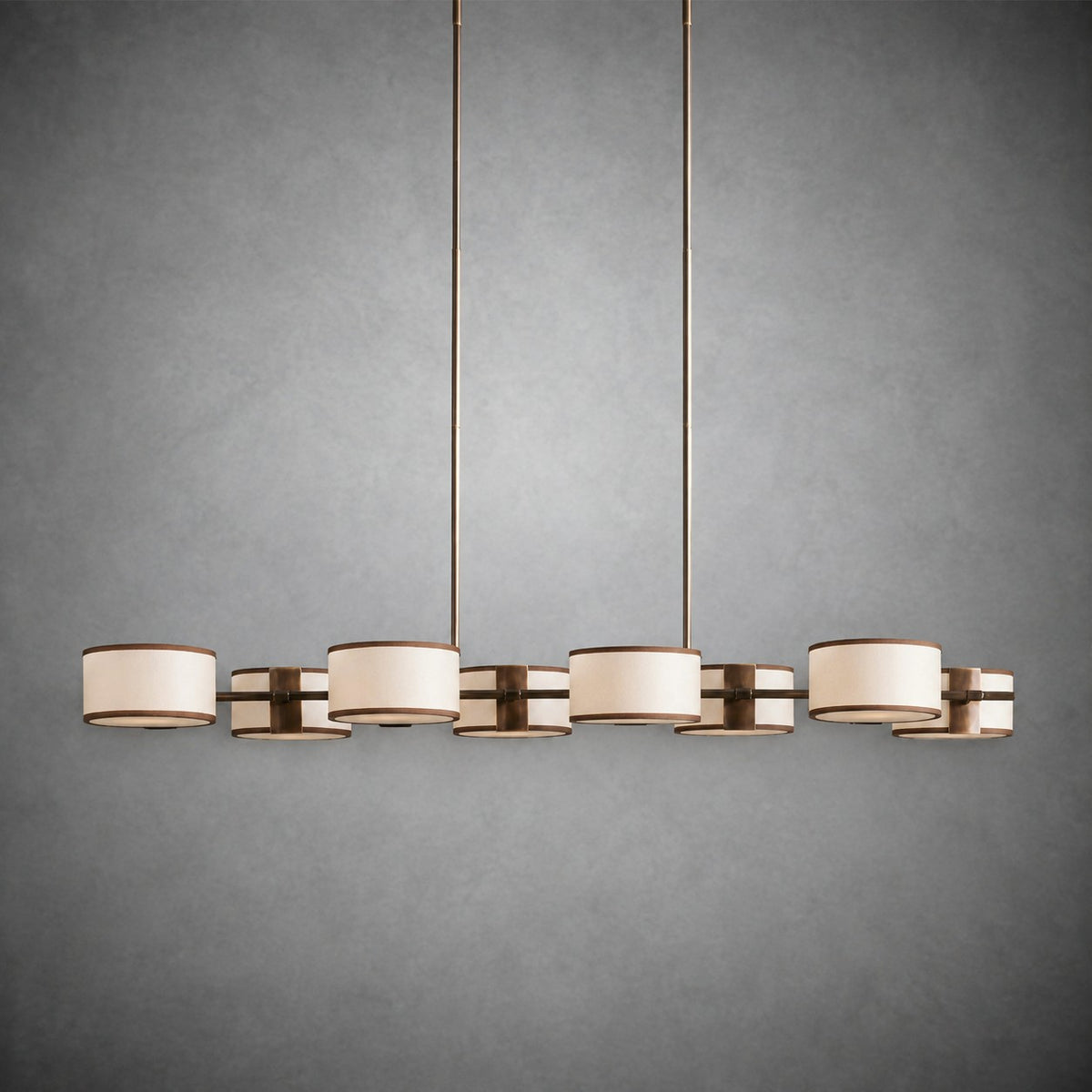 Daphne Fabric Linear Chandelier
