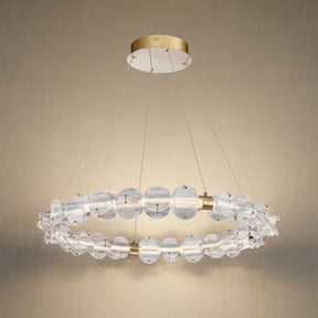 Vela Hand-Blown Glass Ring Chandelier