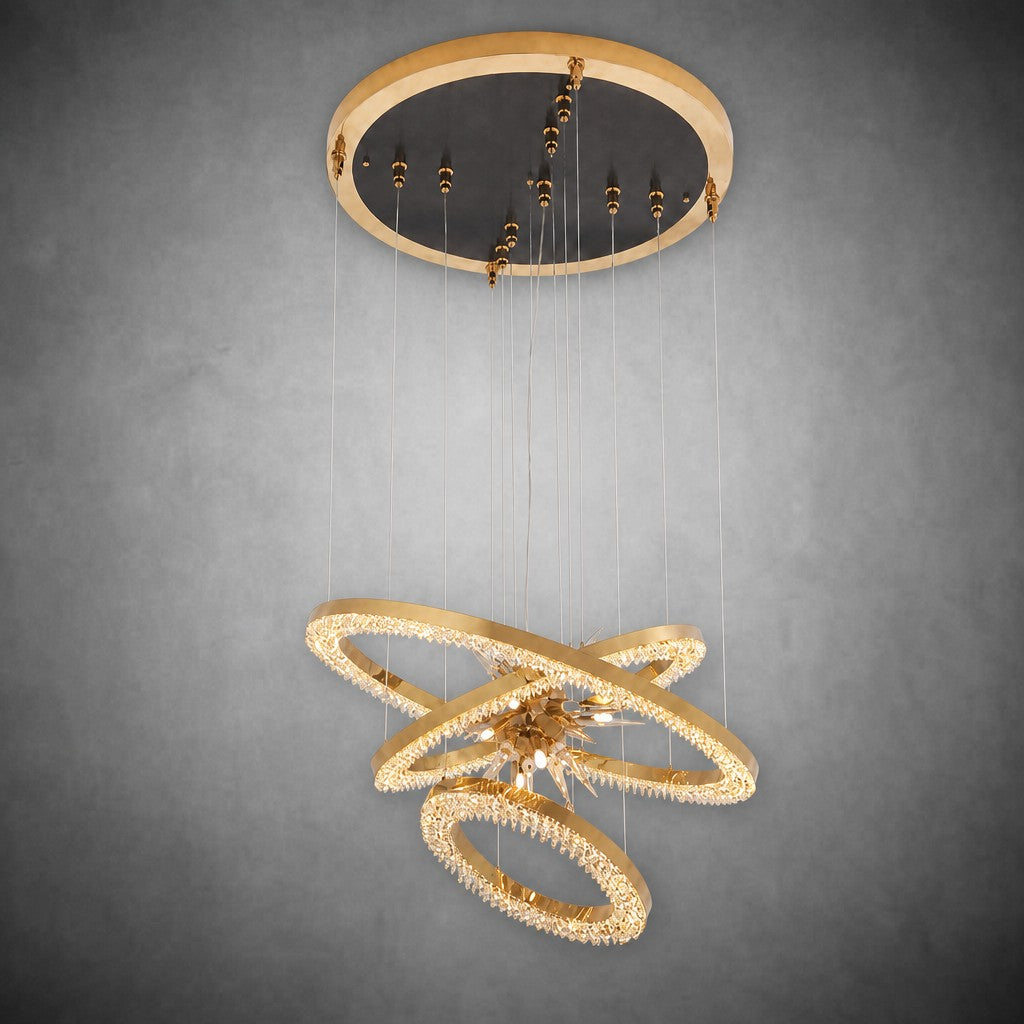Octagonal Halo Chandelier