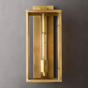 Deckman Outdoor Square Lantern Wall Sconce 18"