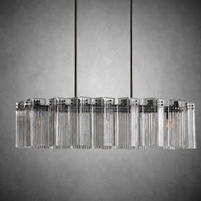 Delsie Oval Art Glass Chandelier 51''63''72''L