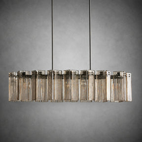Delsie Oval Art Glass Chandelier 51''63''72''L