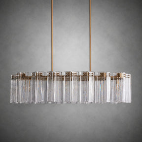 Delsie Oval Art Glass Chandelier 51''63''72''L