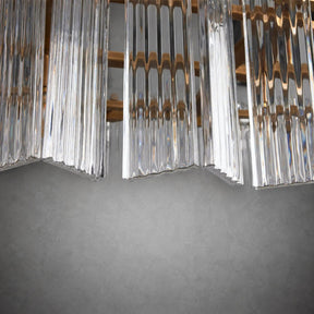 Delsie Oval Art Glass Chandelier 51''63''72''L