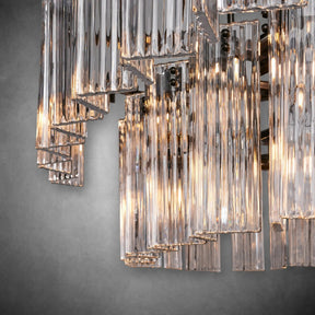 Delsie Oval Art Glass Chandelier 51''63''72''L