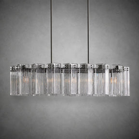 Delsie Oval Art Glass Chandelier 51''63''72''L