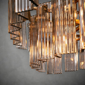 Delsie Oval Tiered Chandelier 63'' 72"W
