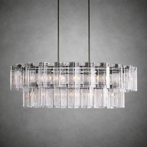 Delsie Oval Tiered Chandelier 63'' 72"W