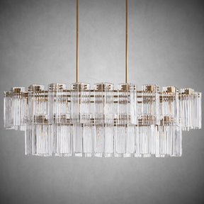 Delsie Oval Tiered Chandelier 63'' 72"W