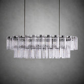 Delsie Oval Tiered Chandelier 63'' 72"W