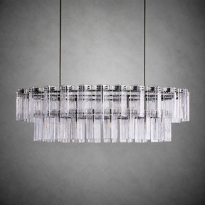Delsie Oval Tiered Chandelier 63'' 72"W