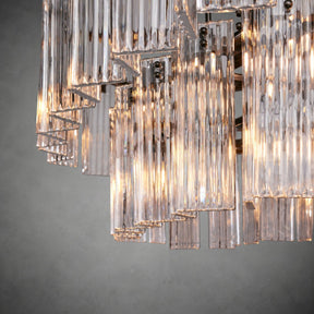 Delsie Oval Tiered Chandelier 63'' 72"W