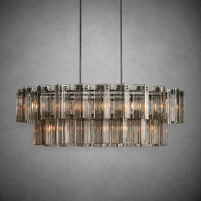 Delsie Oval Tiered Chandelier 63'' 72"W