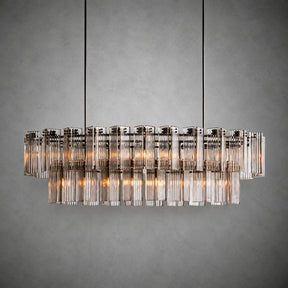 Delsie Oval Tiered Chandelier 63'' 72"W