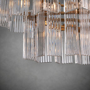 Delsie Oval Tiered Chandelier 63'' 72"W