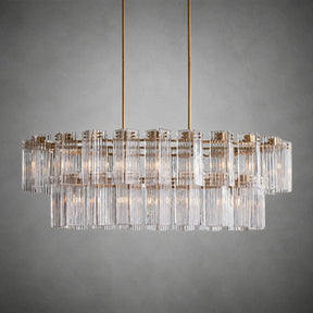Delsie Oval Tiered Chandelier 63'' 72"W