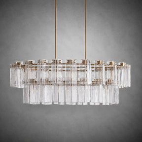 Delsie Oval Tiered Chandelier 63'' 72"W