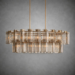 Delsie Oval Tiered Chandelier 63'' 72"W