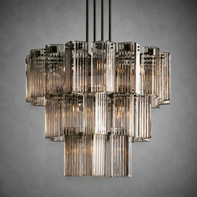 Delsie Round Art Glass Chandelier 38" 48" 60"D