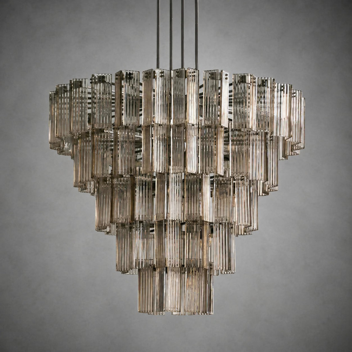 Delsie Round Art Glass Chandelier 38" 48" 60"D