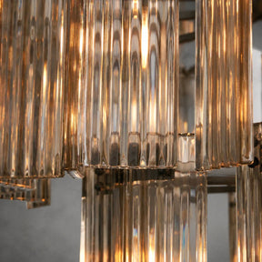 Delsie Round Art Glass Chandelier 38" 48" 60"D