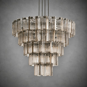 Delsie Round Art Glass Chandelier 38" 48" 60"D