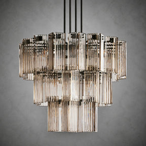 Delsie Round Art Glass Chandelier 38" 48" 60"D