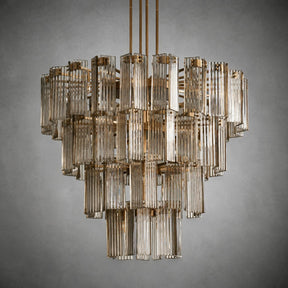 Delsie Round Art Glass Chandelier 38" 48" 60"D