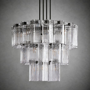 Delsie Round Art Glass Chandelier 38" 48" 60"D