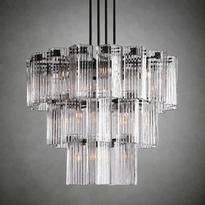 Delsie Round Art Glass Chandelier 38" 48" 60"D