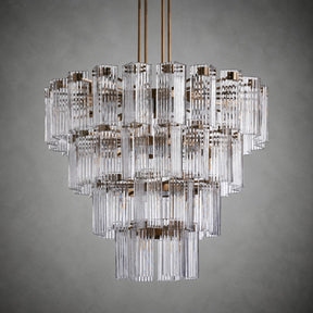 Delsie Round Art Glass Chandelier 38" 48" 60"D