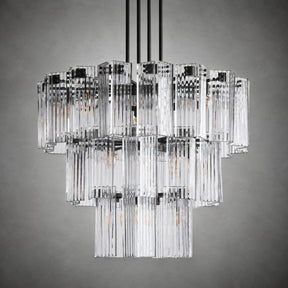 Delsie Round Art Glass Chandelier 38" 48" 60"D