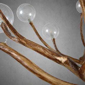 Demolion Branch Glass Globe Chandelier