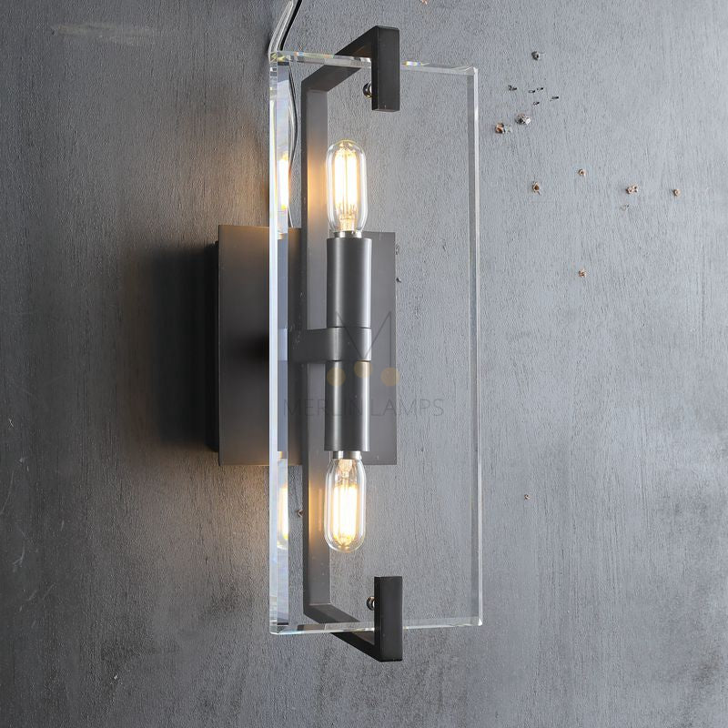 Dennis Modern Glass Indoor Decor Wall Sconce