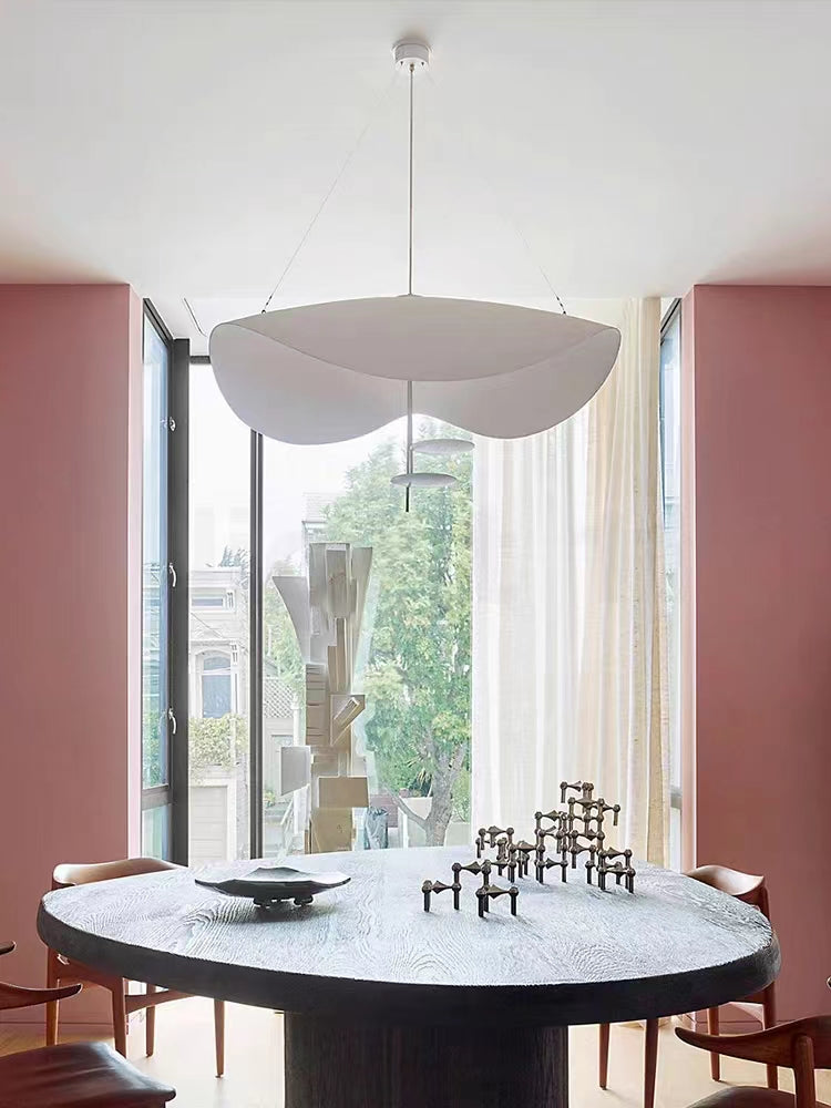Designer Model Modern Art Hat Shape Gold Leaf Pendant Chandelier for Living/Dining Room