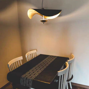 Designer Model Modern Art Hat Shape Gold Leaf Pendant Chandelier for Living/Dining Room