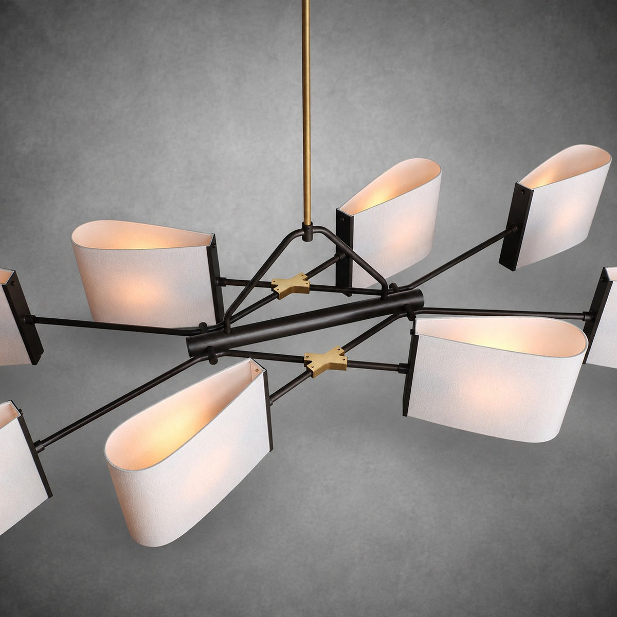Dessay Solid Brass Linear Chandelier