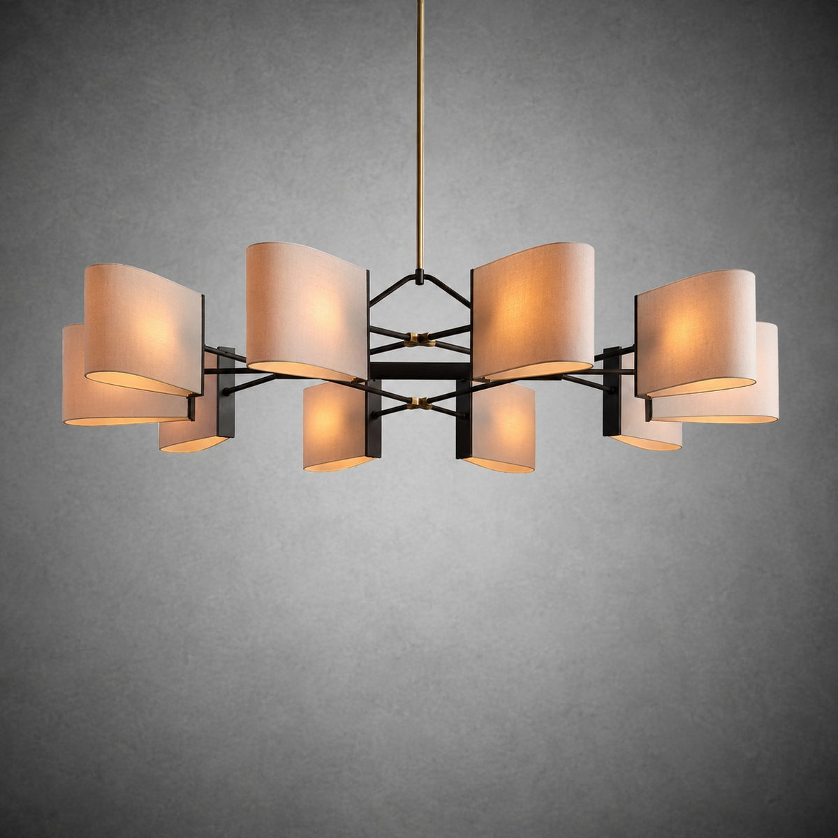 Dessay Solid Brass Linear Chandelier