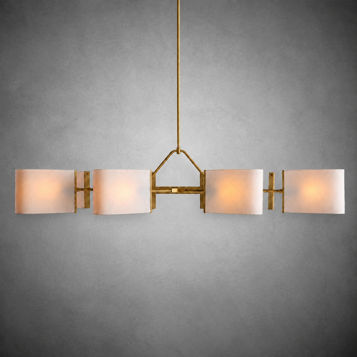 Dessay Solid Brass Linear Chandelier