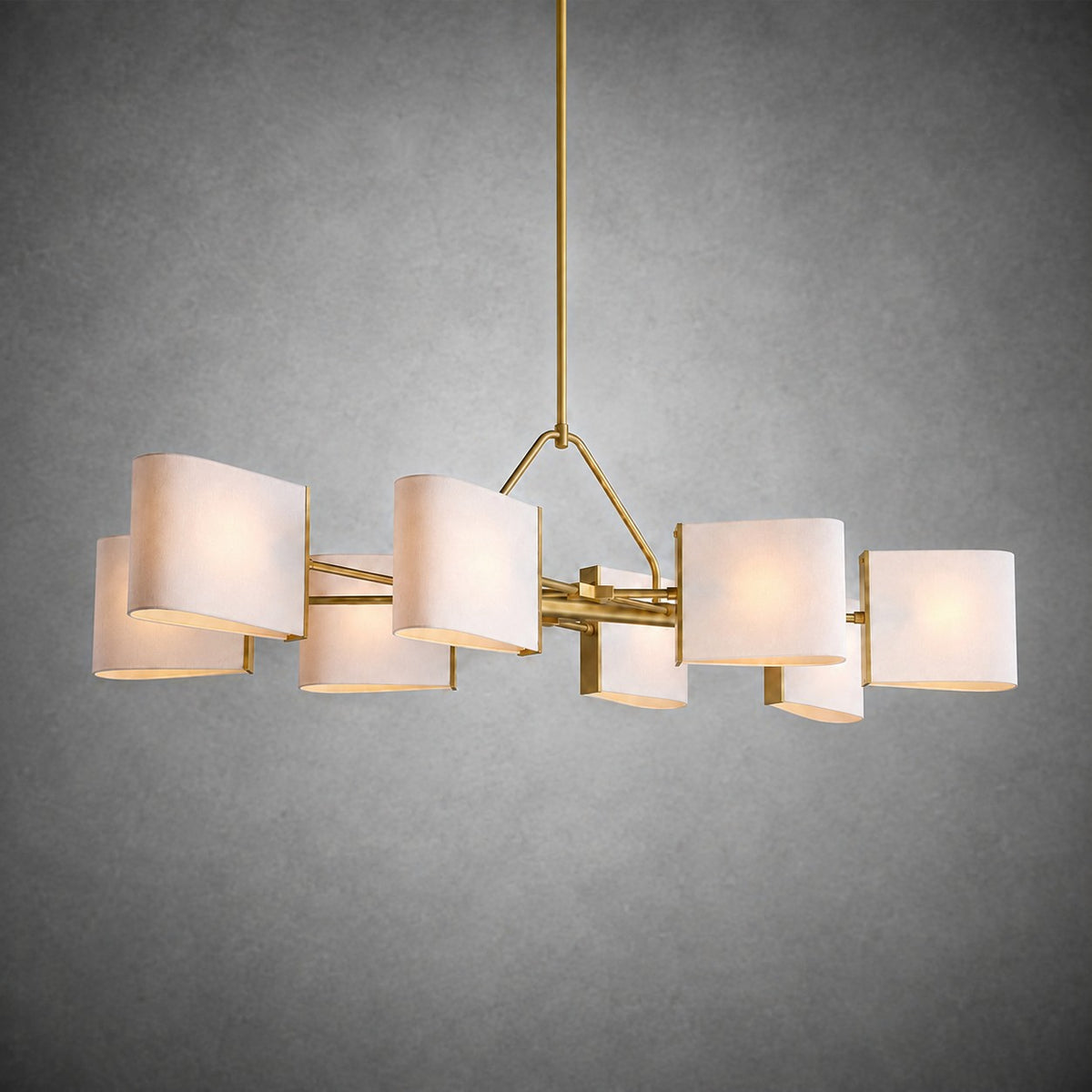Dessay Solid Brass Linear Chandelier