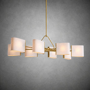 Dessay Solid Brass Linear Chandelier